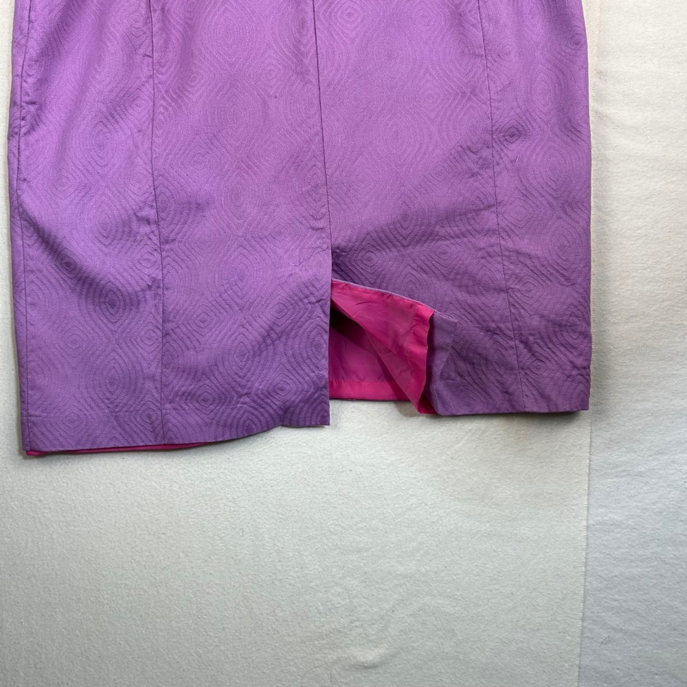 Coldwater Creek Purple Textured Peplum Sheath Dress Size‎ 16 Easter Spring - Picture 5 of 7